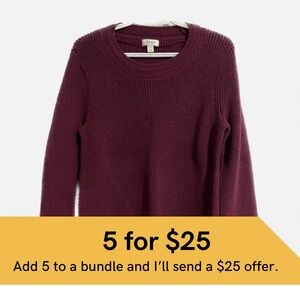 Style & Co wine sweater.